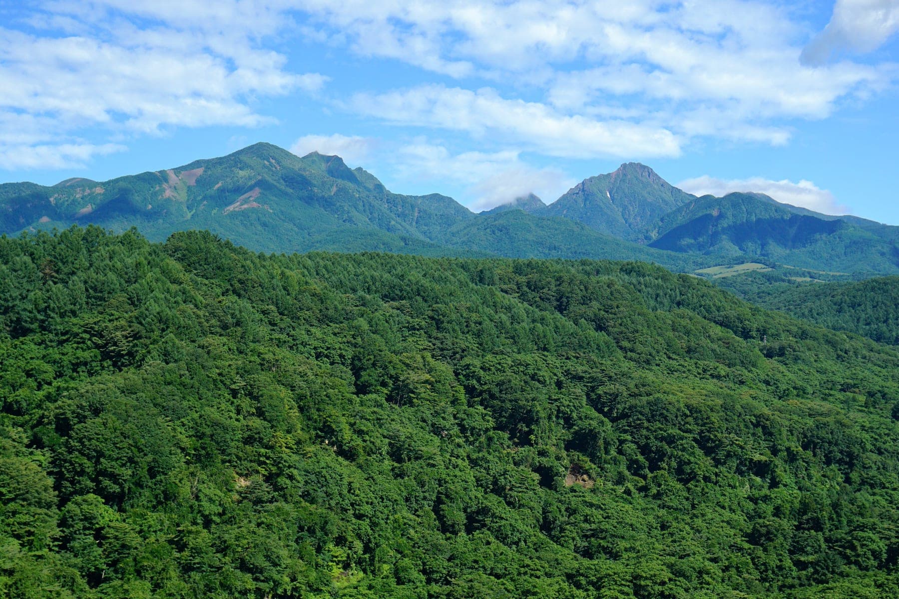 北杜市から望む南八ヶ岳の山並み